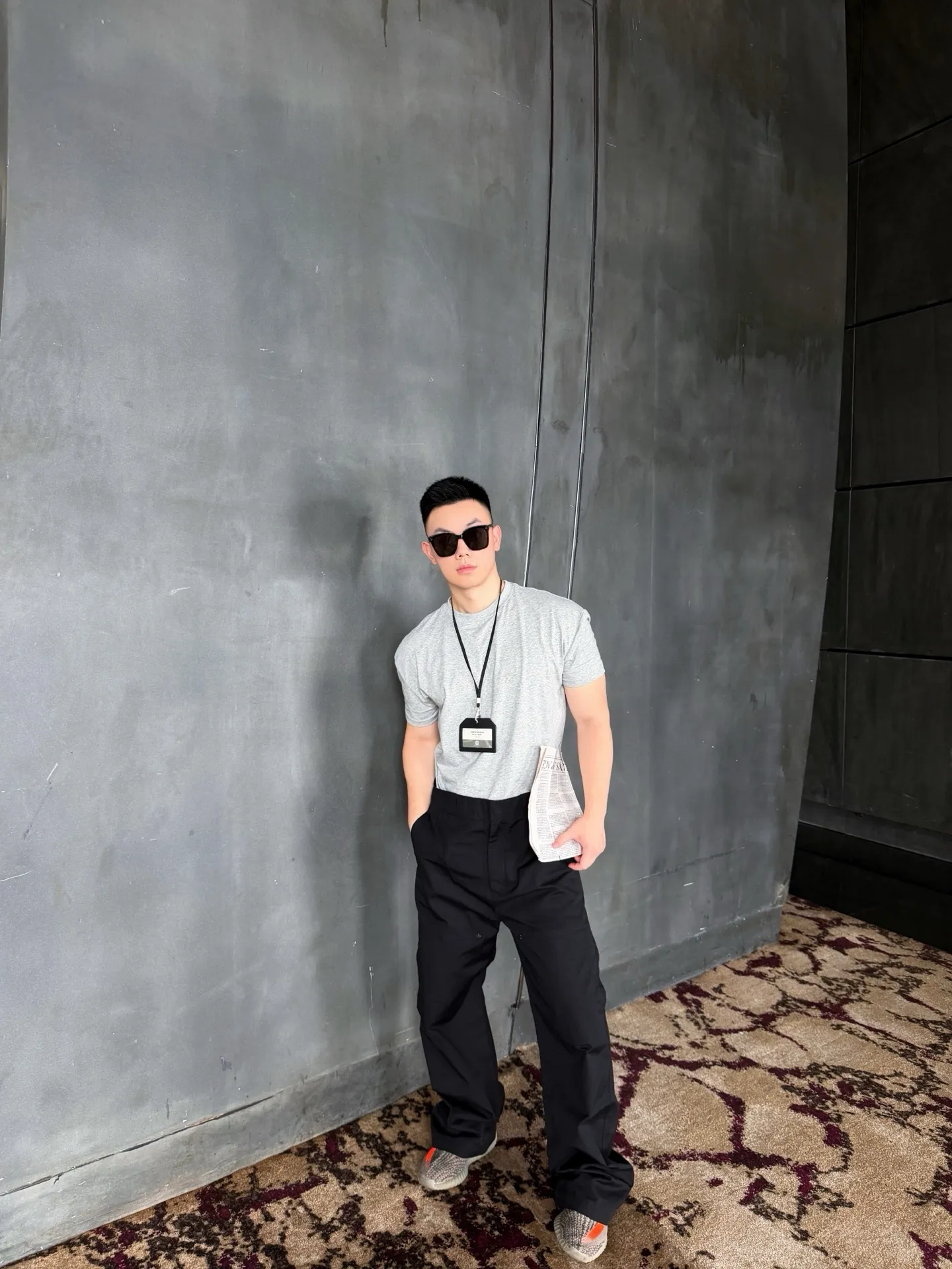 Louis Vuitton/Louis Vuitton cotton cargo trousers